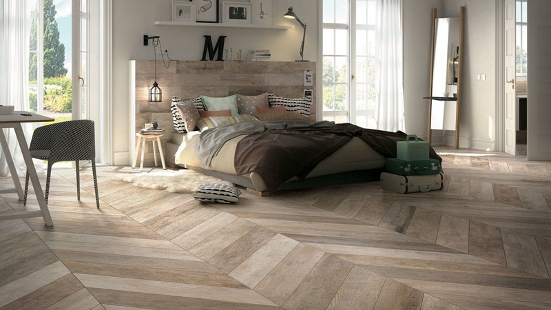 Thiết kế phòng ngủ lót sàn gỗ
